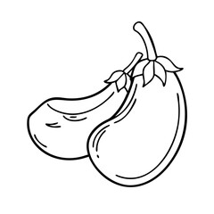eggplant icon, eggplant vector illustration-simple illustration of eggplant, perfect for eggplant logos and icons
