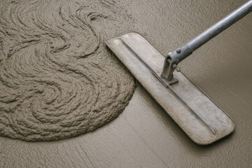 Tool smoothing wet concrete on surface
