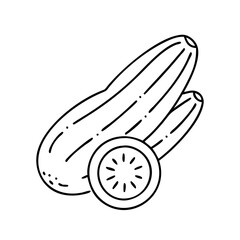cucumber icon, cucumber vector illustration-simple illustration of cucumber, perfect for cucumber logos and icons