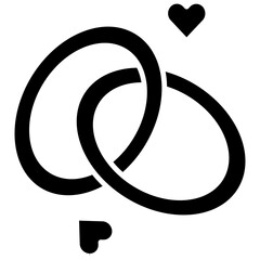engagement rings vector icon