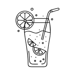 gin fizz icon, gin fizz vector illustration-simple illustration of gin fizz, perfect for gin fizz logos and icons