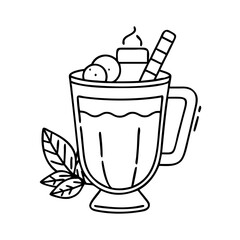 hot buttered rum icon, hot buttered rum vector illustration-simple illustration of hot buttered rum, perfect for hot buttered rum logos and icons