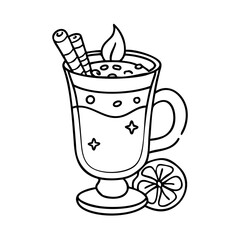 hot buttered rum icon, hot buttered rum vector illustration-simple illustration of hot buttered rum, perfect for hot buttered rum logos and icons