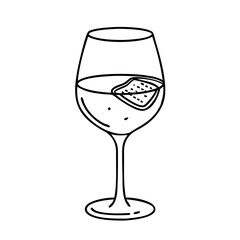 glass of ros icon, glass of ros vector illustration-simple illustration of glass of ros, perfect for glass of ros logos and icons
