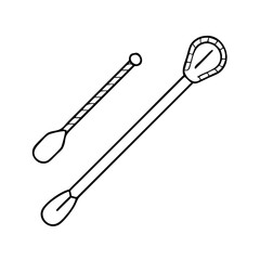 cocktail stirrer icon, cocktail stirrer vector illustration-simple illustration of cocktail stirrer, perfect for cocktail stirrer logos and icons