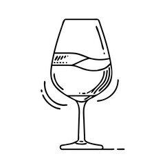 wine tasting glass icon, wine tasting glass vector illustration-simple illustration of wine tasting glass, perfect for wine tasting glass logos and icons