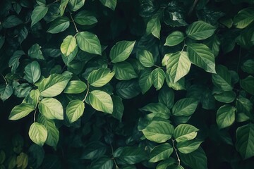 Lush green foliage background