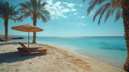Tropical beach relaxation vacation paradise