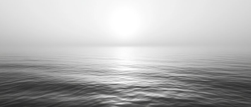 Serene Gray Sea Sunrise - Powered by Adobe