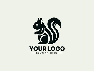 Obraz premium Squirrel Vector Logo Illustration
