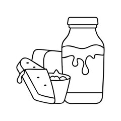 chocolate milk icon, chocolate milk vector illustration-simple illustration of chocolate milk, perfect for chocolate milk logos and icons