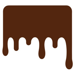 Curved Chocolate Lines Forming Decorative Patterns