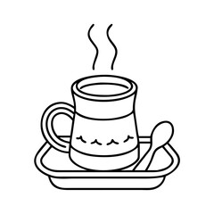 turkish coffee icon, turkish coffee vector illustration-simple illustration of turkish coffee, perfect for turkish coffee logos and icons
