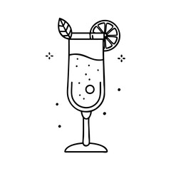 mimosa glass icon, mimosa glass vector illustration-simple illustration of mimosa glass, perfect for mimosa glass logos and icons