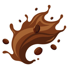 Rich Melted Chocolate Splash Perfect for Ads or Packaging