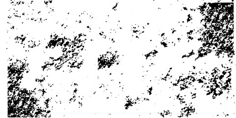 Distress wall urban overlay spotted concrete grain surface grainy noise rust wall grunge black splatter and white background. damaged chalk crack rough ink wall texture.	