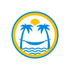 Fototapeta premium summer beach icon