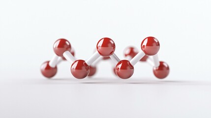 Transesterification reaction intermediate shown in animated molecular form with smooth bond torsion transitions