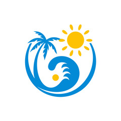 Obraz premium vector illustration of a summer background