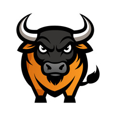 Angry Bull Vector Illustration