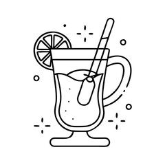 hot toddy icon, hot toddy vector illustration-simple illustration of hot toddy, perfect for hot toddy logos and icons