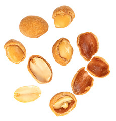 peanuts coconut cream coated isolated