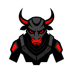 Angry Bull Vector Illustration