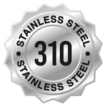 310 Stainless steel badge template. Suitable for product label and information circular metalic stamp