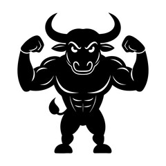 Angry Bull Vector Illustration