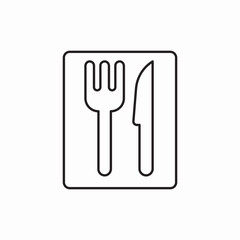 Restaurant menu food service icon vector sign