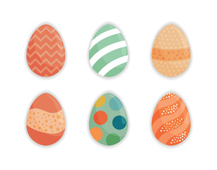 Pastel Patterned Soft Easter Eggs