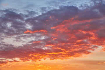 Vibrant Orange and Purple Sunset