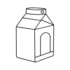 milk carton icon, milk carton vector illustration-simple illustration of milk carton, perfect for milk carton logos and icons