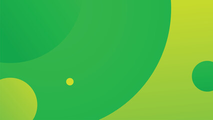 Abstract background Green and Yellow gradation. circle effect style. modern minimalist
