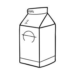 milk carton icon, milk carton vector illustration-simple illustration of milk carton, perfect for milk carton logos and icons