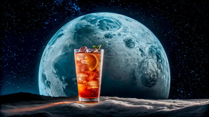 Snowberry Drink on a Glowing Ice Planet