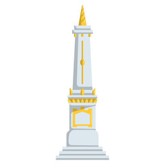 Tugu jogja vector illustration