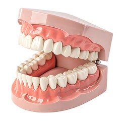 Obraz premium Detailed 3D Model of Human Teeth and Gums PNG and transparent background 