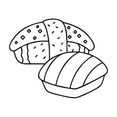 sushi nigiri icon, sushi nigiri vector illustration-simple illustration of sushi nigiri, perfect for sushi nigiri logos and icons