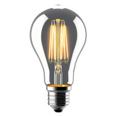 Modern 3D Light Bulb, cutout