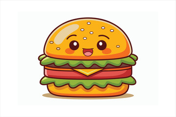 Vintage Style National Hamburger Day Illustration with Retro Fast Food Elements