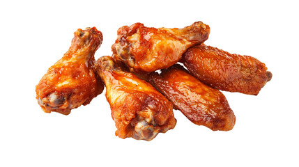 Fresh Raw Chicken Wings on White Background - High-Quality Poultry Meat Image