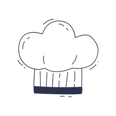 Illustration of a classic chef's hat symbolizing culinary expertise.