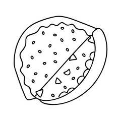 quesadilla icon, quesadilla vector illustration-simple illustration of quesadilla, perfect for quesadilla logos and icons