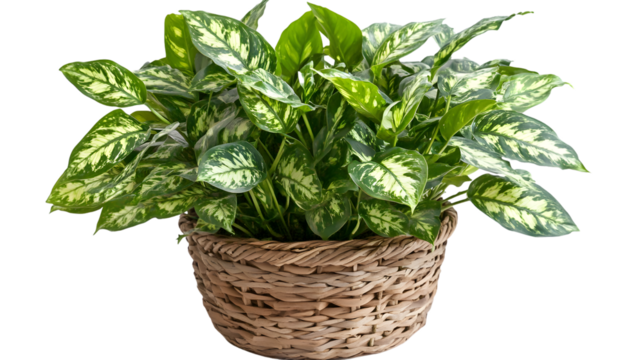 Professional Desk Plant Isolated on White Background for Office Decor