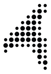 Symbol Map of the  The Snares (New Zealand) showing the territory with a pattern of black circles