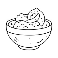 guacamole bowl icon, guacamole bowl vector illustration-simple illustration of guacamole bowl, perfect for guacamole bowl logos and icons