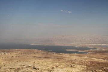 An overview of the Dead Sea in Israel.