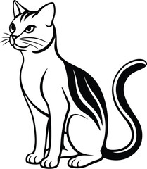 Cat silhouette vector designs 26