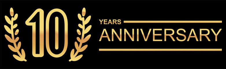 Abstract Letter Initial 10 Vector Logo Design Template for Anniversary, Ceremony, and Company Logo